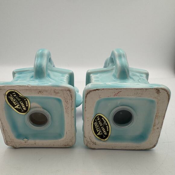 Vtg Arrow Japan Wildwood By The Sea NJ Boardwalk Gramophone Salt Pepper Shakers - Picture 6 of 9